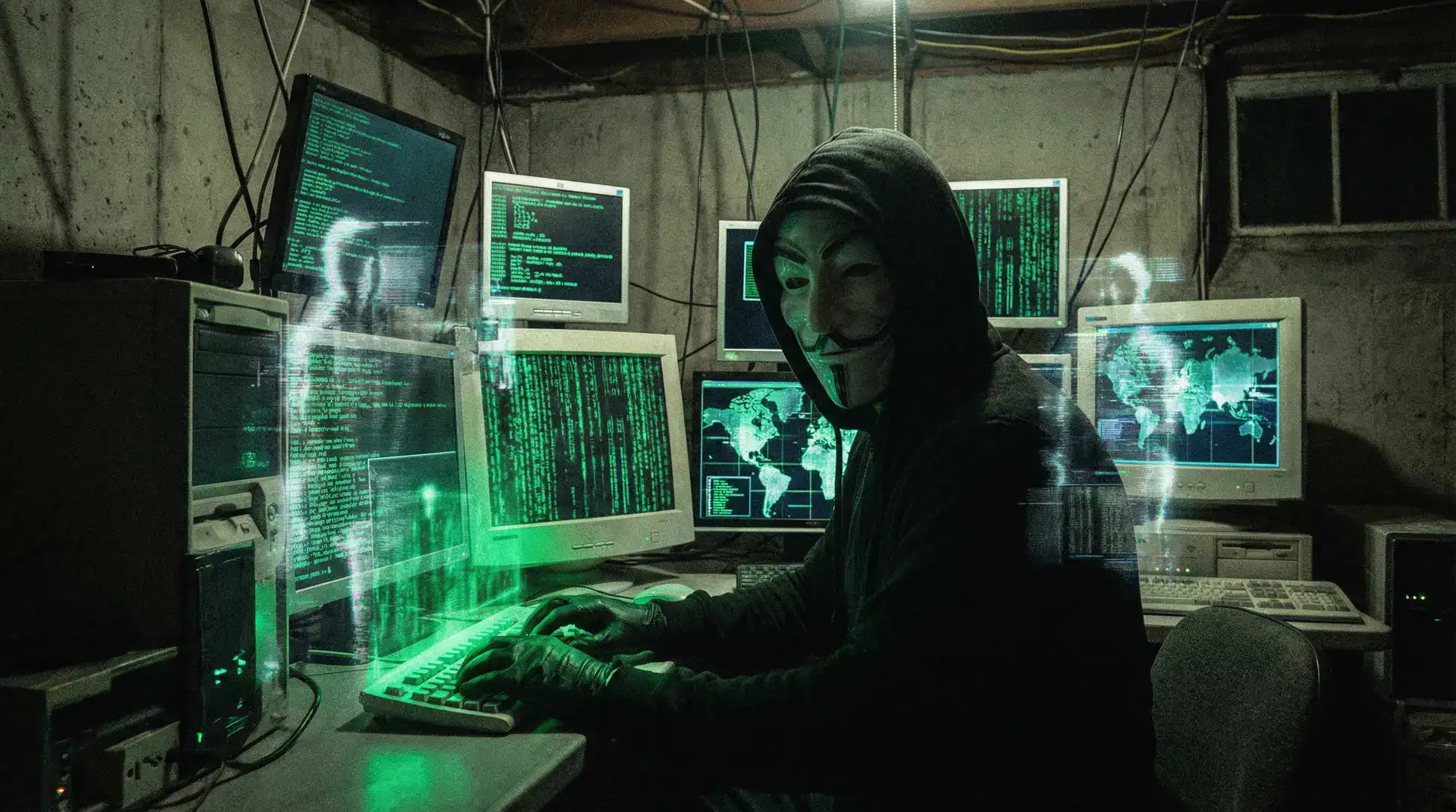 匿名者面具与暗网都市传说